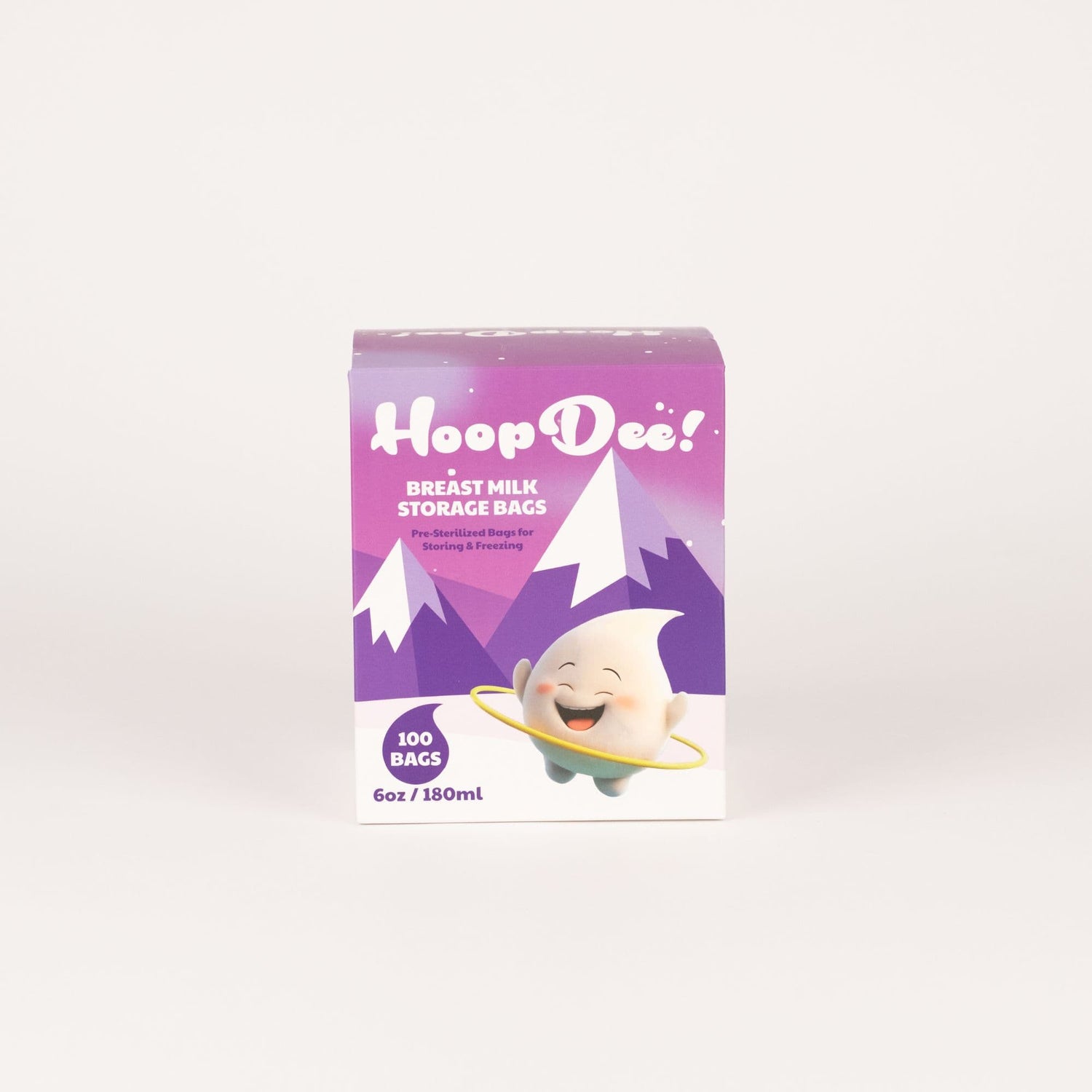 HoopDee Breast Milk Storage Freezer Bags (180ml | 100-Count Box)