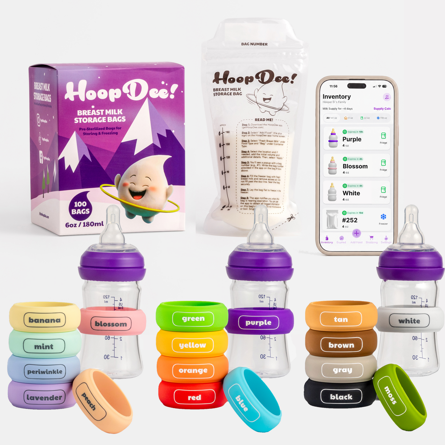 Ultimate Kit (All 3 Hoops Packs + 100 Milk Bags)